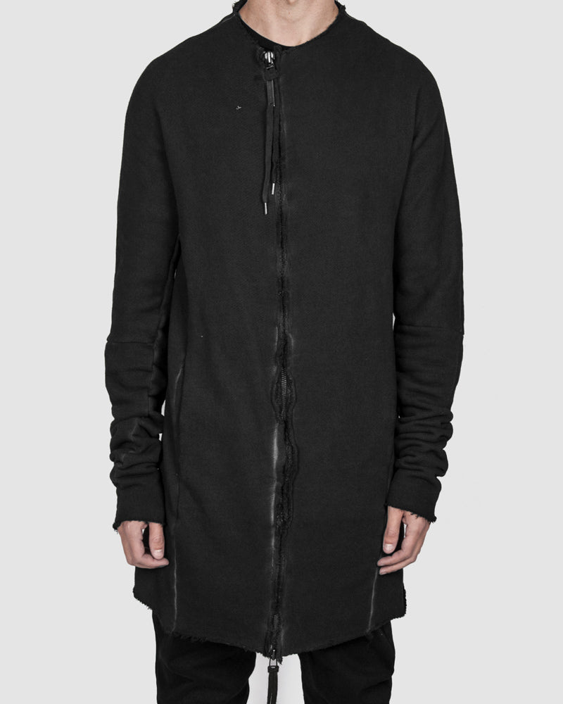 Hoodless zip up sweatshirt best sale