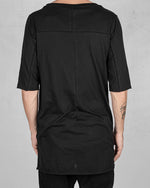Army of me - Front draped tshirt black - https://stilett.com/