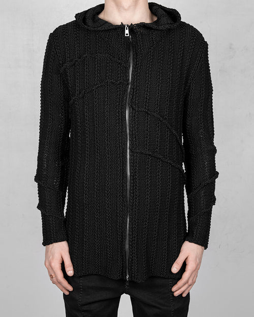 La haine inside us - Wizkid knitted jacket regular fit black - https://stilett.com/
