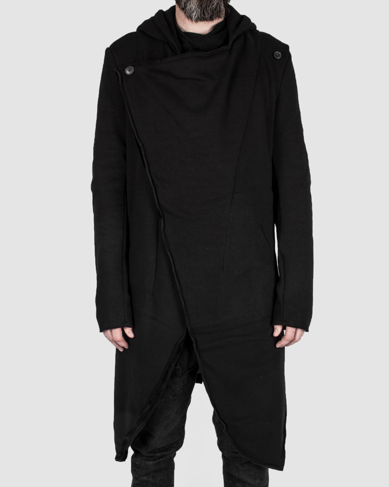 Misomber Nuan - Asymmetric hooded cardigan - Stilett.com