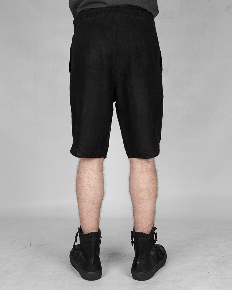 Xagon - Linen shorts black - https://stilett.com/