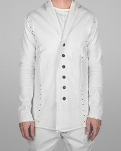 K04 - Natural white - Black stitch