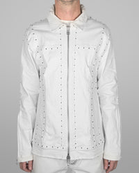 J04 - Natural white - Black stitch
