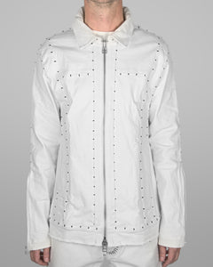 J04 - Natural white - Black stitch