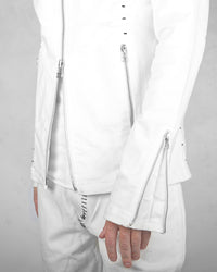 J08 - Natrual White - Black Stitch