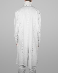 J11 - Natrual White - Black Stitch