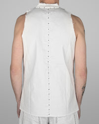 V05 - Natural white - Black stitch