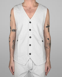V06 - Natural white - Black stitch