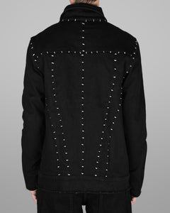 J04 - Black - White stitch
