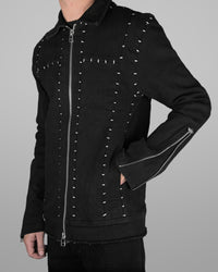 J04 - Black - White stitch