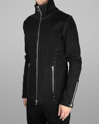 J08 - Black - White Stitch