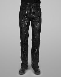 B12 - Black - Black stitch - Painted