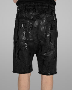B13 - Black - Black stitch - Painted