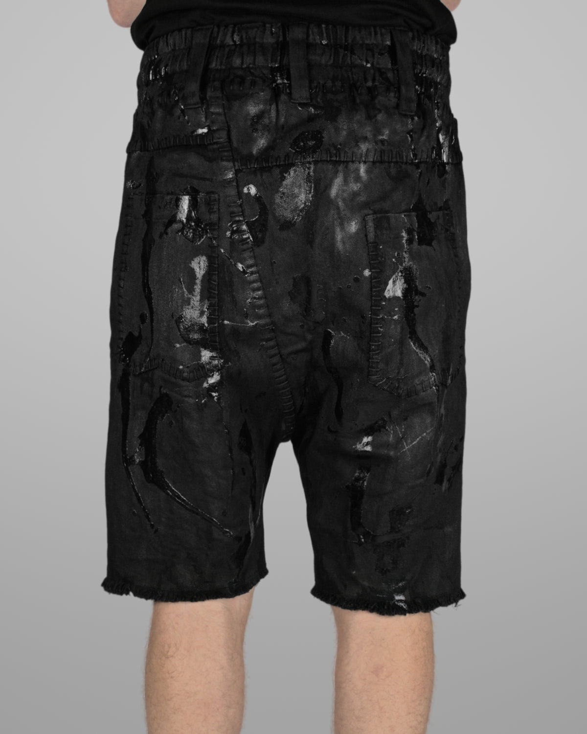 B13 - Black - Black stitch - Painted