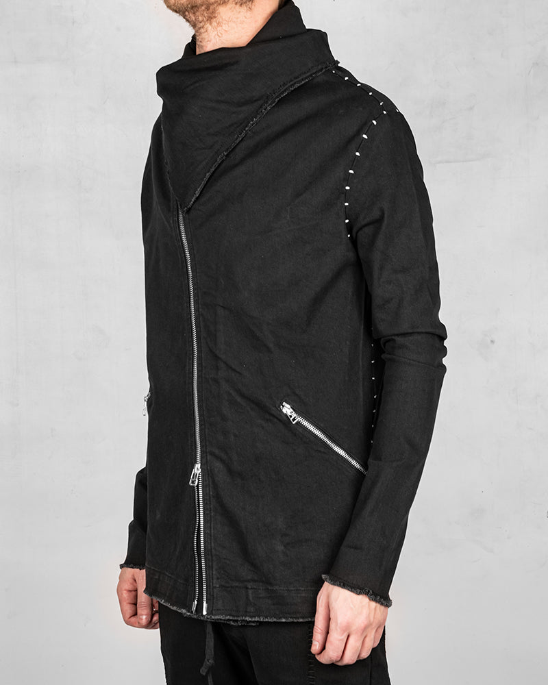 JD03BWS - Black stitch white
