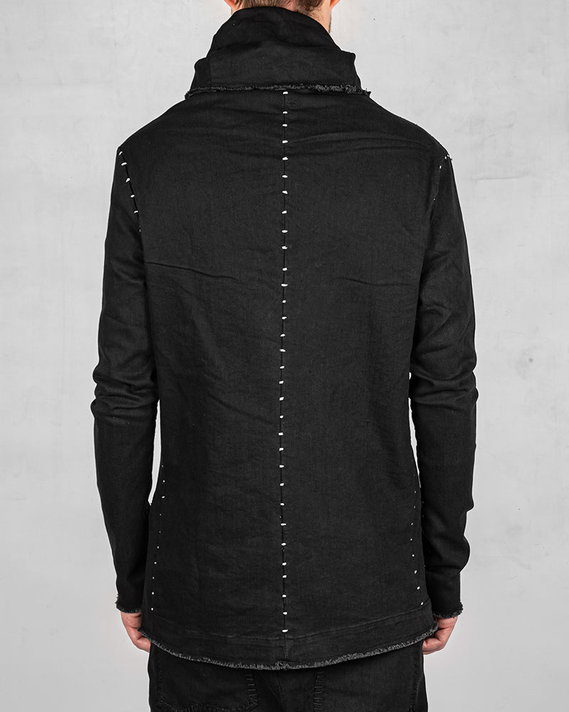 JD03BWS - Black stitch white