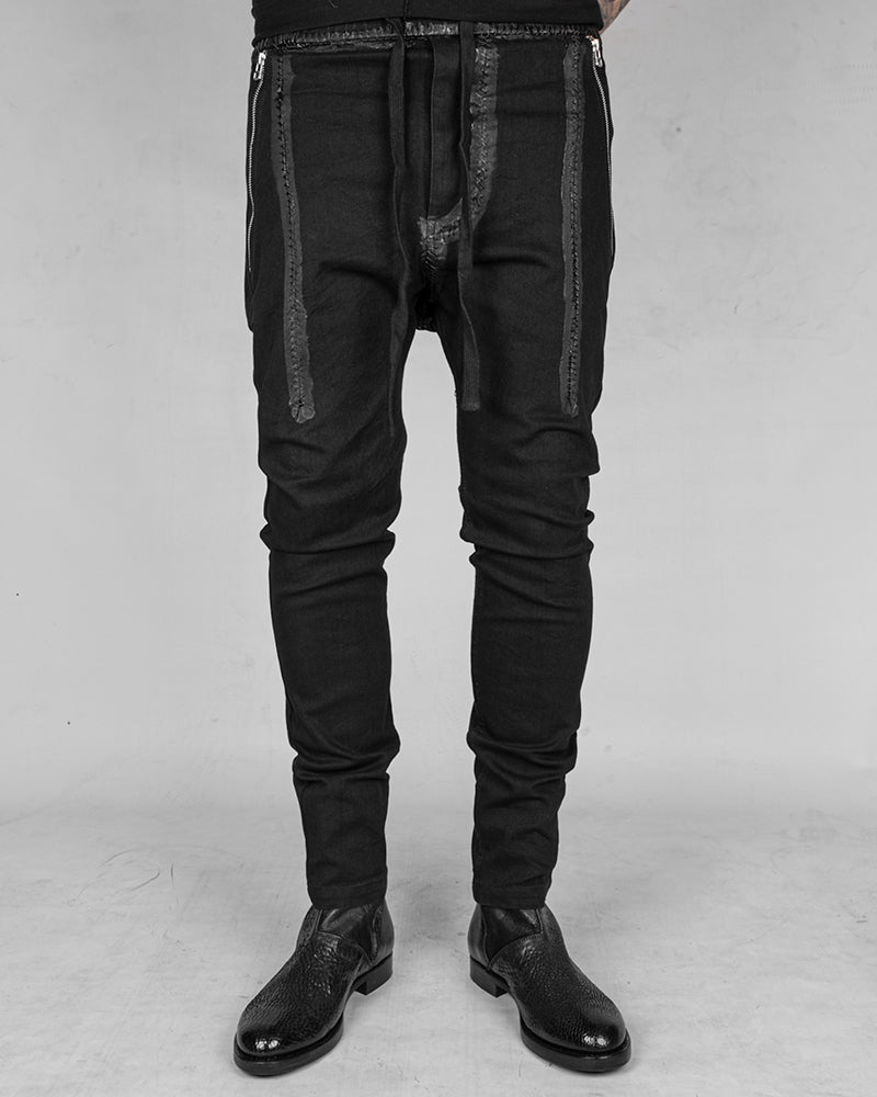 BD03BPSB - Black painted stitched black