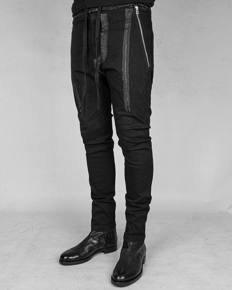 BD03BPSB - Black painted stitched black