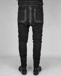 BD03BPSB - Black painted stitched black