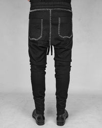 BD03BSW - Black stitched bonewhite