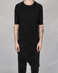 10R:son - T1003 - Asymmetric tshirt black - Stilett.com