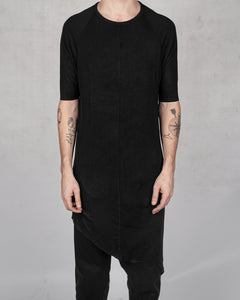 10R:son - T1003 - Asymmetric tshirt black - Stilett.com