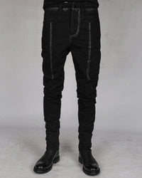 10R:son - B1001PS - Painted stitched denim trouses - Stilett.com
