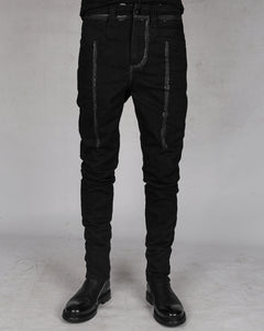 10R:son - B1001PS - Painted stitched denim trouses - Stilett.com