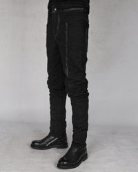 10R:son - B1001PS - Painted stitched denim trouses - Stilett.com