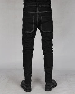 10R:son - B1001PS - Painted stitched denim trouses - Stilett.com