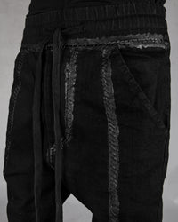 10R:son - B1002PS - Painted stitched drop denim trouses - Stilett.com