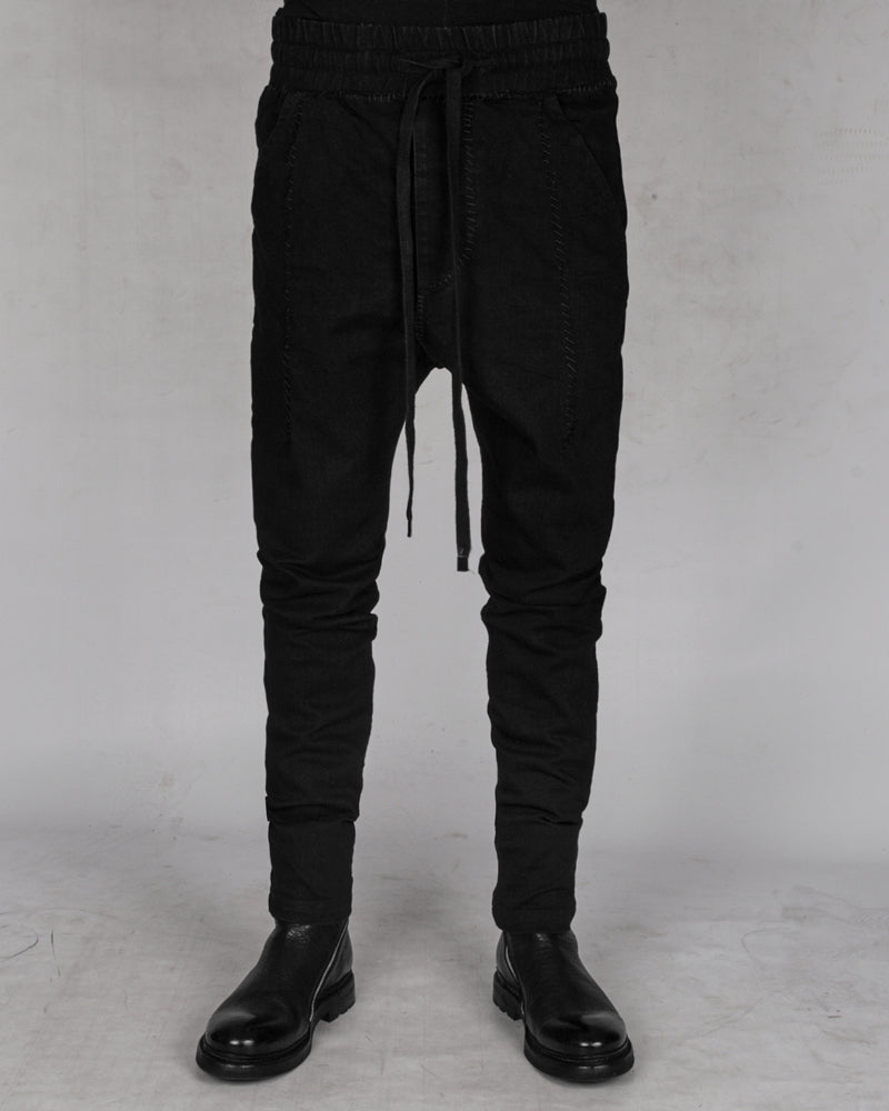 10R:son - B1002S - Stitched drop denim trousers - Stilett.com