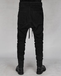 10R:son - B1002S - Stitched drop denim trousers - Stilett.com