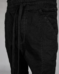 10R:son - B1002S - Stitched drop denim trousers - Stilett.com