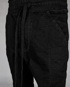 10R:son - B1002S - Stitched drop denim trousers - Stilett.com