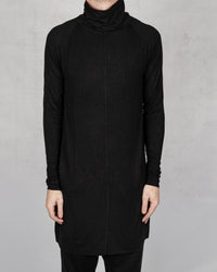 10R:son - T1006 - Long sleeve polo black - Stilett.com