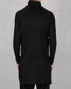 10R:son - T1006 - Long sleeve polo black - Stilett.com
