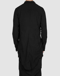 Army of me - Elongated cotton shirt black - Stilett.com