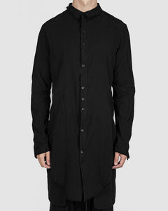Army of me - Elongated cotton shirt black - Stilett.com