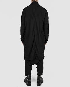 Army of me - Lightweight oversized cotton coat black - Stilett.com