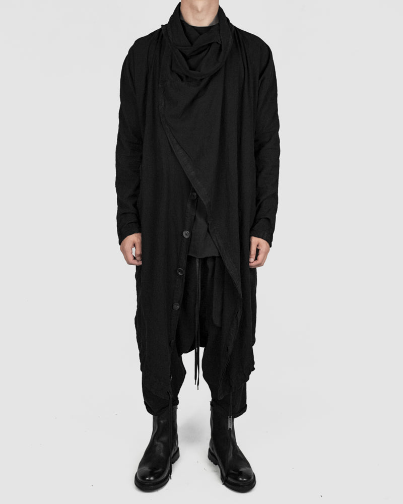 Army of me - Lightweight oversized cotton coat black - Stilett.com