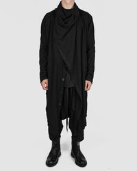 Army of me - Lightweight oversized cotton coat black - Stilett.com