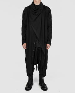 Army of me - Lightweight oversized cotton coat black - Stilett.com