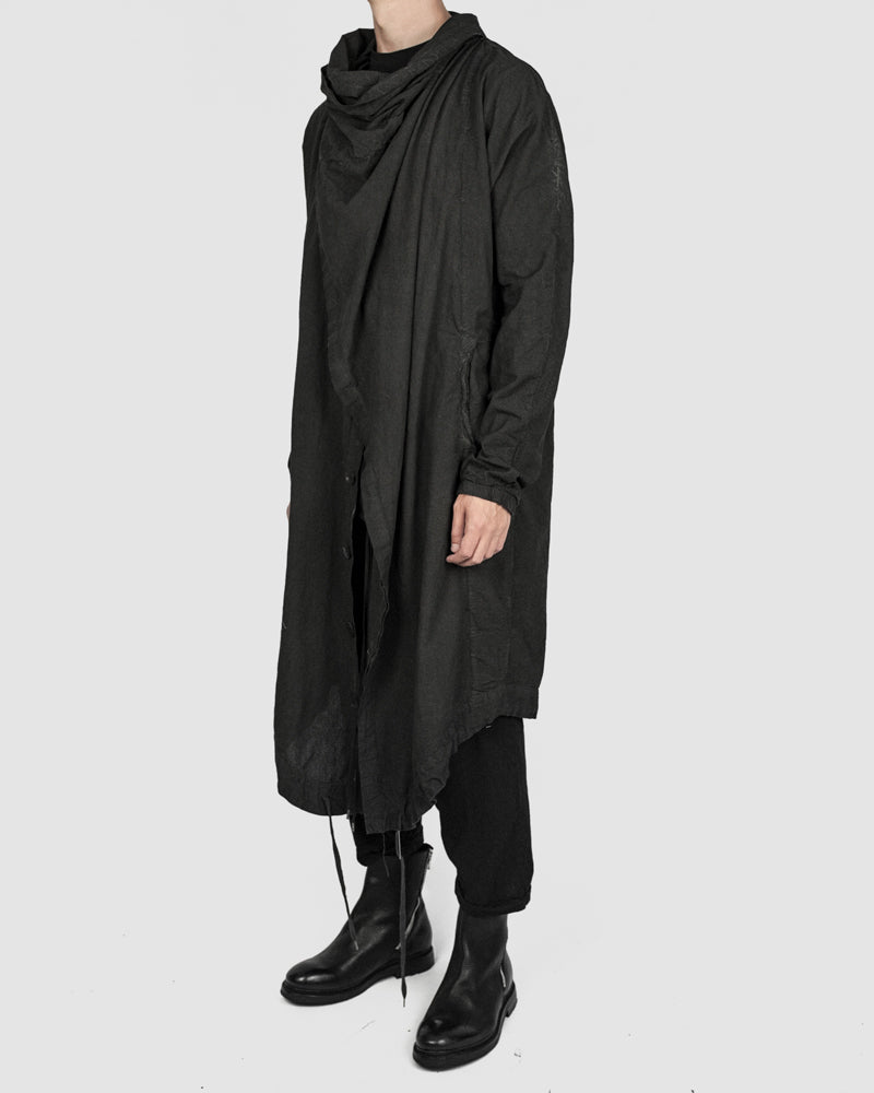 Army of me - Lightweight oversized cotton coat graphite - https://stilett.com/