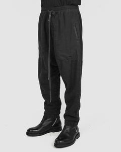 Army of me - Paneled drop crotch trousers graphite - Stilett.com