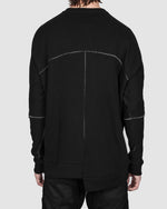 Army of me - Asymmetric hem sweatshirt black - https://stilett.com/