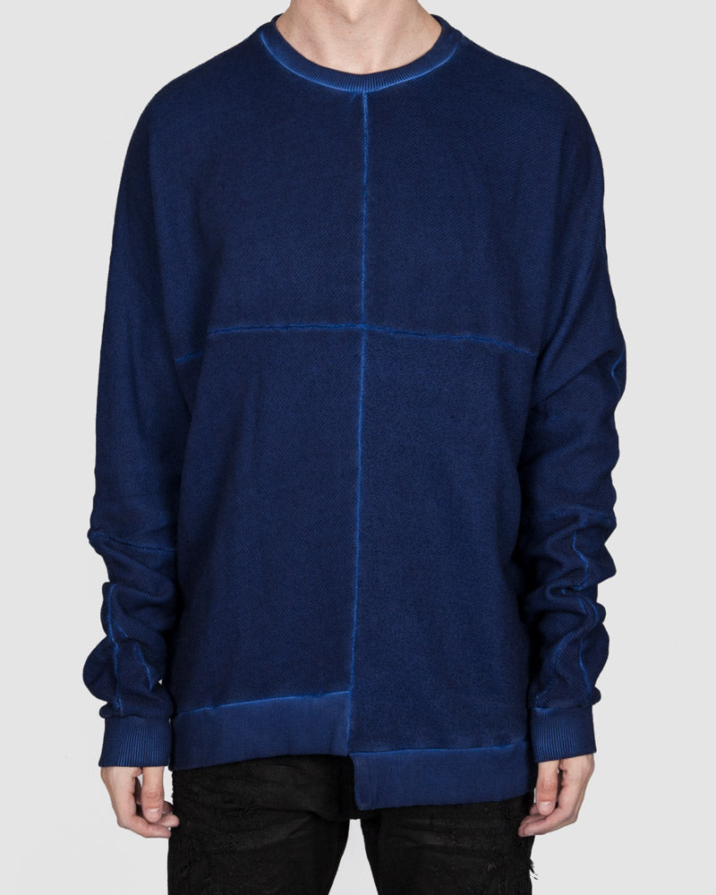 Army of me - Asymmetric hem sweatshirt royal blue - Stilett.com