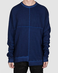 Army of me - Asymmetric hem sweatshirt royal blue - Stilett.com