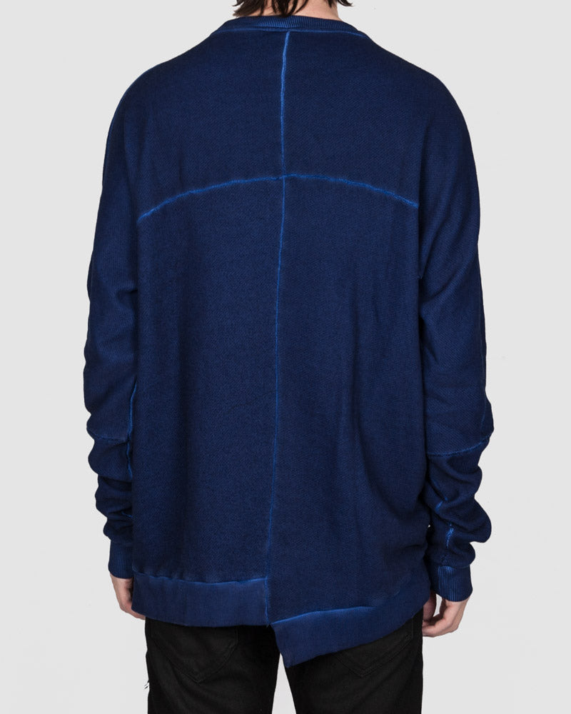 Army of me - Asymmetric hem sweatshirt royal blue - Stilett.com
