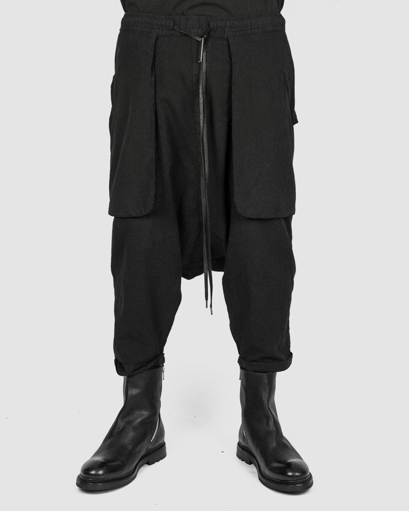 Army of me - Baggy lightweight cotton trousers black - Stilett.com
